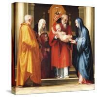 Presentation of Jesus in Temple-Fra Bartolomeo-Stretched Canvas