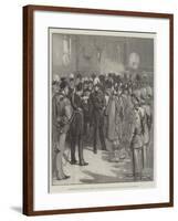 Presentation of Long Service Medals to Volunteers at the London Scottish Drill Hall, Westminster-Thomas Walter Wilson-Framed Giclee Print