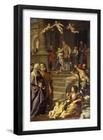 Presentation of Mary at Temple, 1623-1627-Domenico Zampieri-Framed Giclee Print