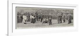 Presentation of New Colours at Gibraltar to the First Battalion South Staffordshire Regiment-null-Framed Giclee Print