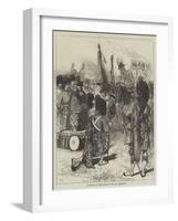 Presentation of New Colours to the 42nd Highlanders-Charles Robinson-Framed Giclee Print