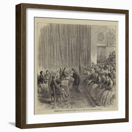 Presentation of Prizes by Prince Teck at the South Kensington Museum-Godefroy Durand-Framed Giclee Print