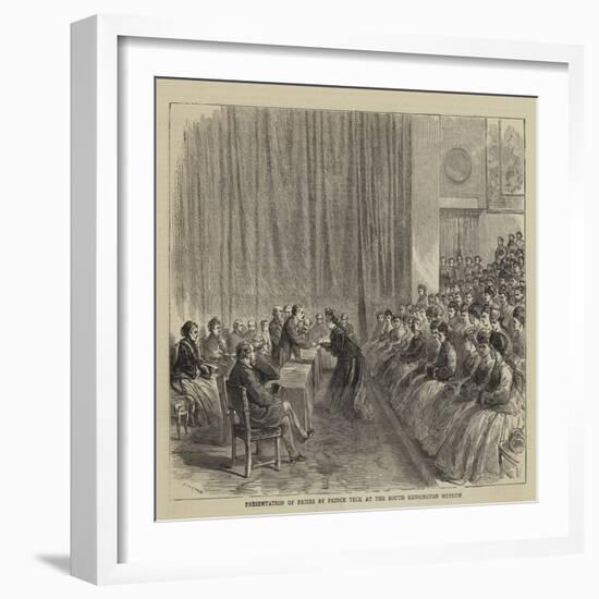 Presentation of Prizes by Prince Teck at the South Kensington Museum-Godefroy Durand-Framed Giclee Print