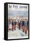 Presentation of the Colours, Sathonay-Camp, 1895-Oswaldo Tofani-Framed Stretched Canvas