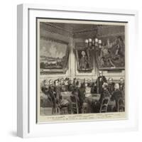 Presentation of the Freedom of the Turners' Company to Sir Henry Bessemer-null-Framed Giclee Print