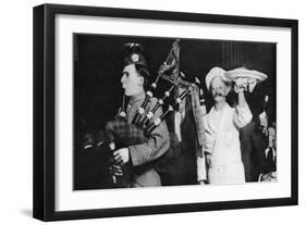 Presentation of the Haggis at a Caledonian Banquet, London, 1926-1927-null-Framed Giclee Print