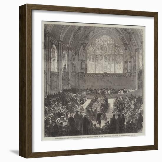 Presentation of the Lancashire Cotton Famine Memorial Window to the Corporation of London-Charles Robinson-Framed Giclee Print