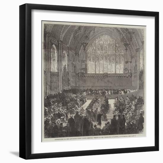 Presentation of the Lancashire Cotton Famine Memorial Window to the Corporation of London-Charles Robinson-Framed Giclee Print