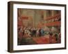 Presentation of the Order of the Holy Spirit to Prince Vaini  in 1732, 1752-Giovanni Paolo Pannini-Framed Giclee Print