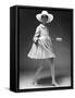 Presentation on February 19, 1967 of Fashion by Jacques Heim, Paris : Dress Coat with Hat-null-Framed Stretched Canvas