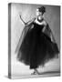 Presentation on February 27, 1963 of Fashion by Jacques Heim, Paris : Black Tulle Evening Dress-null-Stretched Canvas