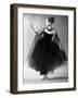 Presentation on February 27, 1963 of Fashion by Jacques Heim, Paris : Black Tulle Evening Dress-null-Framed Photo