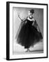 Presentation on February 27, 1963 of Fashion by Jacques Heim, Paris : Black Tulle Evening Dress-null-Framed Photo