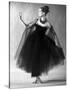 Presentation on February 27, 1963 of Fashion by Jacques Heim, Paris : Black Tulle Evening Dress-null-Stretched Canvas