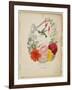 Presentation Page, Flower Garland and Humming Bird, from Flora's Dictionary, 1838-E. W. Wirt-Framed Premium Giclee Print