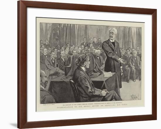 Presentation to Sir Henry Irving on Receiving His Title-Alexander Stuart Boyd-Framed Giclee Print