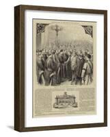 Presentation to the King of the Belgians-Godefroy Durand-Framed Giclee Print