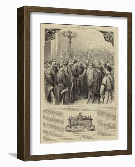 Presentation to the King of the Belgians-Godefroy Durand-Framed Giclee Print