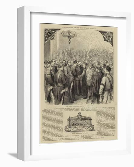 Presentation to the King of the Belgians-Godefroy Durand-Framed Giclee Print