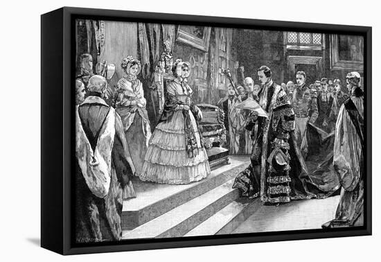 Presentation to the Queen, C1850S-William Heysham Overend-Framed Stretched Canvas