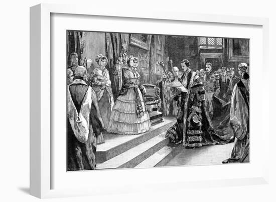 Presentation to the Queen, C1850S-William Heysham Overend-Framed Giclee Print