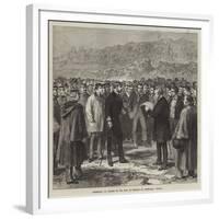 Presenting an Address to the King of Denmark at Thingvalla, Iceland-null-Framed Giclee Print