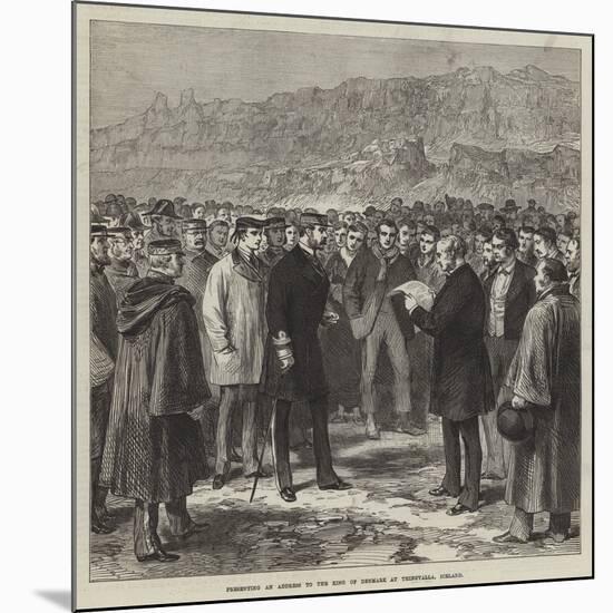 Presenting an Address to the King of Denmark at Thingvalla, Iceland-null-Mounted Giclee Print