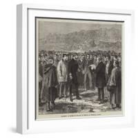 Presenting an Address to the King of Denmark at Thingvalla, Iceland-null-Framed Giclee Print