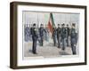 Presenting Excuses to the Flag, Toulon, France, 1898-null-Framed Giclee Print