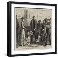 Presenting Osman Pasha with a Bouquet on His Arrival at His Hotel, Bucharest-null-Framed Giclee Print