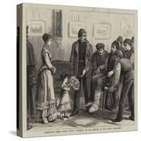 Presenting Osman Pasha with a Bouquet on His Arrival at His Hotel, Bucharest-null-Stretched Canvas