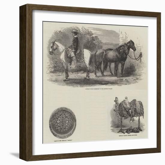 Presents from Mexico to Her Majesty and the Prince of Wales-null-Framed Giclee Print