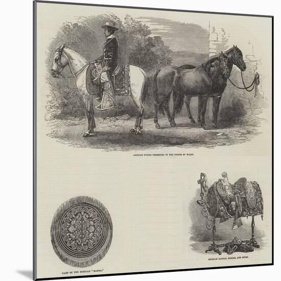 Presents from Mexico to Her Majesty and the Prince of Wales-null-Mounted Giclee Print