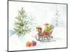 Presents in Sleigh on Snowy Day-Lanie Loreth-Mounted Art Print