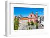 Preseren Square, Ljubljana, Capital of Slovenia.-kasto-Framed Photographic Print