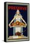 Preserve War Effort Poster with Figure of Columbia-null-Framed Stretched Canvas