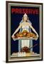 Preserve War Effort Poster with Figure of Columbia-null-Framed Photographic Print