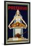 Preserve War Effort Poster with Figure of Columbia-null-Framed Photographic Print