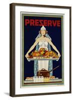 Preserve War Effort Poster with Figure of Columbia-null-Framed Photographic Print