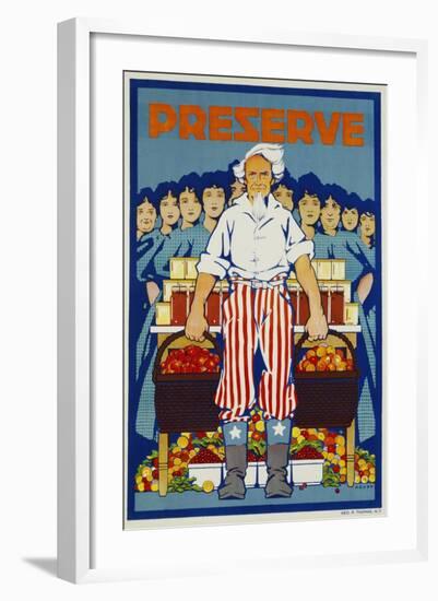 Preserve War Effort Poster-null-Framed Giclee Print