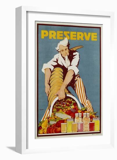 Preserve War Effort Poster-null-Framed Giclee Print