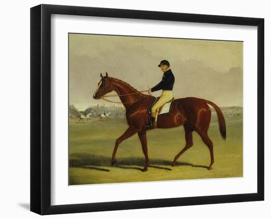 'Preserve' with Flatman Up at Newmarket, 1835-John Frederick Herring Jnr-Framed Giclee Print