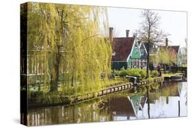Preserved Historic Houses in Zaanse Schans-Amanda Hall-Stretched Canvas