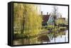 Preserved Historic Houses in Zaanse Schans-Amanda Hall-Framed Stretched Canvas