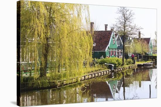 Preserved Historic Houses in Zaanse Schans-Amanda Hall-Stretched Canvas