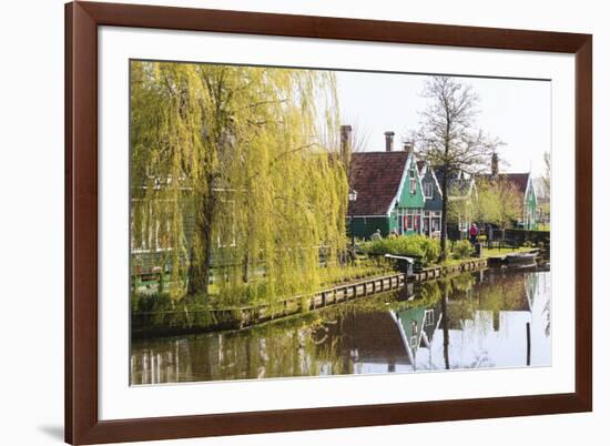 Preserved Historic Houses in Zaanse Schans-Amanda Hall-Framed Photographic Print