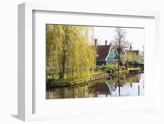 Preserved Historic Houses in Zaanse Schans-Amanda Hall-Framed Photographic Print