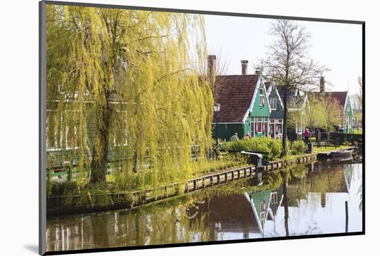 Preserved Historic Houses in Zaanse Schans-Amanda Hall-Mounted Photographic Print