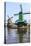 Preserved Historic Windmills and Houses in Zaanse Schans-Amanda Hall-Stretched Canvas