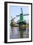 Preserved Historic Windmills and Houses in Zaanse Schans-Amanda Hall-Framed Photographic Print